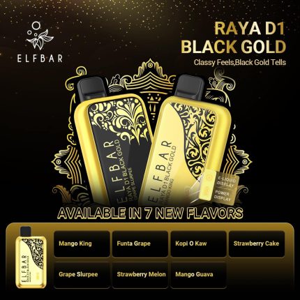 Elfbar Raya D1 Black Gold Series